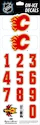 Čísla na prilbu Sportstape  ALL IN ONE HELMET DECALS - CALGARY FLAMES