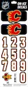 Čísla na prilbu Sportstape  ALL IN ONE HELMET DECALS - CALGARY FLAMES - DARK HELMET