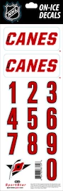 Čísla na prilbu Sportstape ALL IN ONE HELMET DECALS - CAROLINA HURRICANES