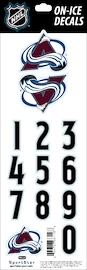 Čísla na prilbu Sportstape ALL IN ONE HELMET DECALS - COLORADO AVALANCHE