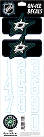 Čísla na prilbu Sportstape ALL IN ONE HELMET DECALS - DALLAS STARS - DARK HELMET 2010