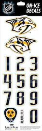 Čísla na prilbu Sportstape ALL IN ONE HELMET DECALS - NASHVILLE PREDATORS