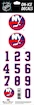 Čísla na prilbu Sportstape  ALL IN ONE HELMET DECALS - NEW YORK ISLANDERS