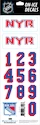 Čísla na prilbu Sportstape  ALL IN ONE HELMET DECALS - NEW YORK RANGERS