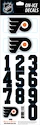 Čísla na prilbu Sportstape  ALL IN ONE HELMET DECALS - PHILADELPHIA FLYERS