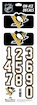 Čísla na prilbu Sportstape  ALL IN ONE HELMET DECALS - PITTSBURGH PENGUINS - DARK HELMET