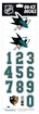Čísla na prilbu Sportstape  ALL IN ONE HELMET DECALS - SAN JOSE SHARKS