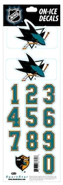 Čísla na prilbu Sportstape ALL IN ONE HELMET DECALS - SAN JOSE SHARKS