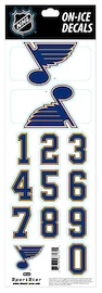 Čísla na prilbu Sportstape ALL IN ONE HELMET DECALS - ST. LOUIS BLUES
