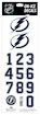 Čísla na prilbu Sportstape  ALL IN ONE HELMET DECALS - TAMPA BAY LIGHTENING