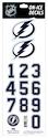 Čísla na prilbu Sportstape  ALL IN ONE HELMET DECALS - TAMPA BAY LIGHTENING