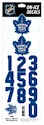 Čísla na prilbu Sportstape  ALL IN ONE HELMET DECALS - TORONTO MAPLE LEAFS