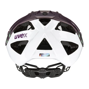 Cyklistická prilba Uvex Quatro CC Plum-White Mat (S4100260100) 52 - 57 cm