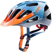 Cyklistická prilba Uvex Quatro modrá-strieborná-oranžová