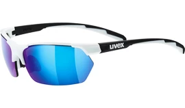 Cyklistické okuliare Uvex Sportstyle 114 bielo-čierne matné