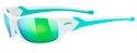 Cyklistické okuliare Uvex Sportstyle 211 bielo-zelené