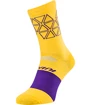 Cyklistické ponožky Silvini Bardiga Yellow-plum