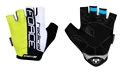 Cyklistické rukavice FORCE RADICAL fluo-bielo-čierne