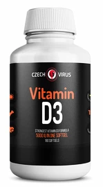 Czech Virus Vitamin D3 180 kapsúl
