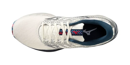 Dámska bežecká obuv Mizuno  Wave Rider 26 Snow White/Silver/Ibiza Blue  UK 3,5
