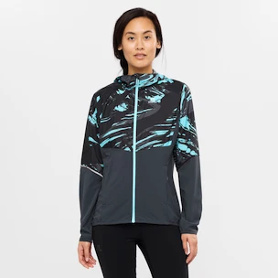 Dámska bunda Salomon  Agile FZ Hoodie Crystal Blue