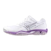 Dámska  halová obuv Mizuno  Wave Phantom 3 White/Patrician Purple/Quince  EUR 40