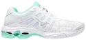 Dámska  halová obuv Mizuno  Wave Voltage White/Fiery Coral