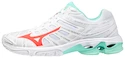 Dámska  halová obuv Mizuno  Wave Voltage White/Fiery Coral