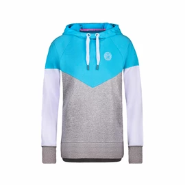 Dámska mikina BIDI BADU Flavia Lifestyle Hoody Aqua/Grey White