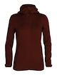 Dámska mikina Icebreaker  W Elemental LS Zip Hood ESPRESSO