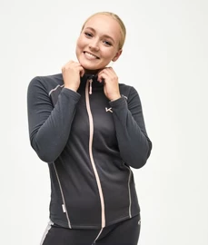 Dámska mikina Kari Traa F/Z Fleece blue/grey