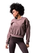 Dámska mikina Nebbia  Loose Fit Sweatshirt "Feeling Good" 420 brown