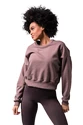 Dámska mikina Nebbia  Loose Fit Sweatshirt "Feeling Good" 420 brown