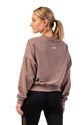 Dámska mikina Nebbia  Loose Fit Sweatshirt "Feeling Good" 420 brown