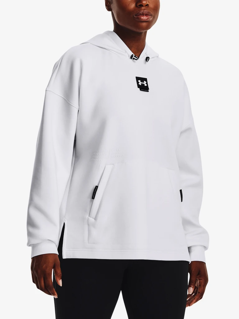Dámska mikina Under Armour  Summit Knit Hoodie-WHT S