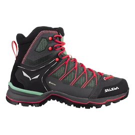 Dámska outdoorová obuv Salewa WS MTN Trainer Lite Mid Gtx Feld Green/Fluo Coral