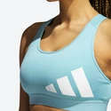 Dámska podprsenka adidas Believe This Medium Support Workout Bra Logo Mint Ton