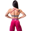 Dámska podprsenka Nebbia NEBBIA x OLYMPIA Washed Open Back Sports Bra LEGACY 779 red