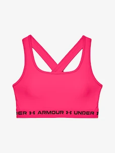 Dámska podprsenka Under Armour  Crossback Mid Bra-PNK XS