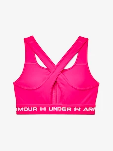 Dámska podprsenka Under Armour  Crossback Mid Bra-PNK S