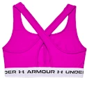 Dámska podprsenka Under Armour  Crossback Mid Bra-PNK