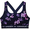 Dámska podprsenka Under Armour  Crossback Mid Print Midnight Navy