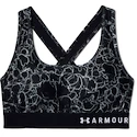 Dámska podprsenka Under Armour  Mid Crossback Printed Black  XS