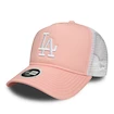 Dámska šiltovka New Era 9Forty Trucker League Essential MLB Los Angeles Dodgers Pink/White