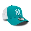 Dámska šiltovka New Era A-Frame Trucker League Essential MLB New York Yankees Teal/White