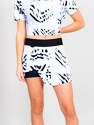 Dámska sukňa BIDI BADU  Melbourne Printed Cut Out Skort White/Black