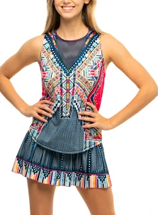 Dámska sukňa Lucky in Love  Long Borderline Smocked Skirt Indigo