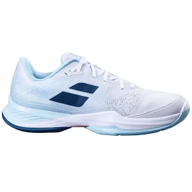 Dámska tenisová obuv Babolat Jet Mach 3 AC Women White/Angel Blue