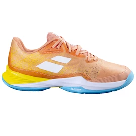 Dámska tenisová obuv Babolat Jet Mach 3 Clay Women Coral/Gold Fusion