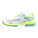 Dámska tenisová obuv Mizuno Wave Exceed Tour 6 CC White/Black/Mizuno Neo Lime  EUR 42,5